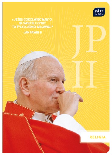 Zápisník A5 60 listov 70g Náboženstvo JPII