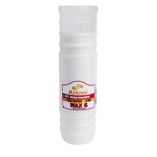 Vložka parafínovej sviečky KERZEN WAX 6 144h
