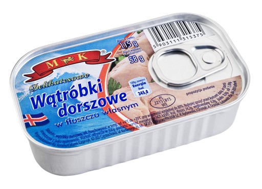 Treska pečeň vo vlastnom tuku 115g MK