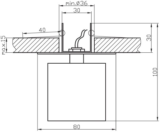 Candellux SK-19 CH/PU-p G4 chróm strop. konštantný kryštál 20W G4 fialový