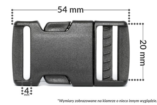 Plastové spony 10 ks 20mm BIELY