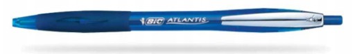 BIC ATLANTIS MÄKKÝ AUTOMATICKÝ GUĽOVÝ BOD MODRÁ GUMOVÁ ÚCHYTKA