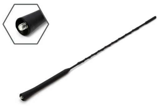 Anténny bič 40cm pre VW Škoda Opel Seat, závit 6mm