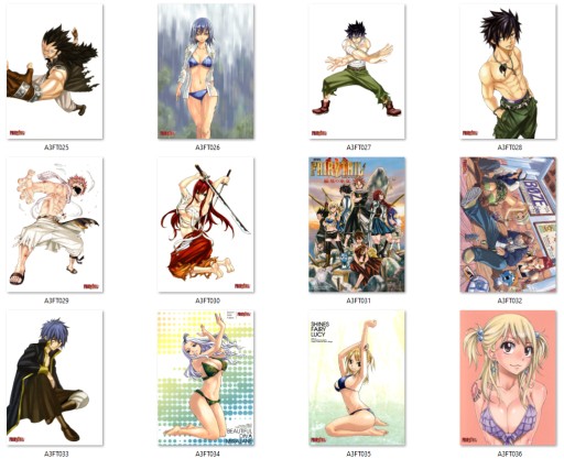 A3 Anime Manga Fairy Tail plagát NA VÝBER