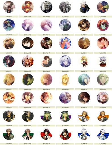 Manga Anime Amnesia Pins MNOHÉ DIZAJNY