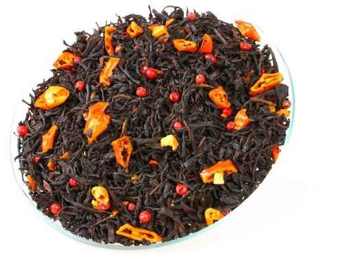 ČIERNE HORÚCE CHILI PAPRICE Čierny čaj (100g) Príjemne pikantný