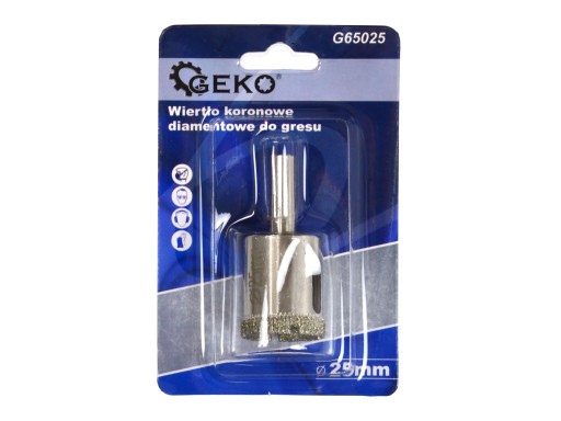 Diamantový jadrový vrták do kameniny 25 mm GEKO G6