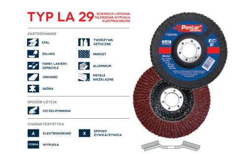 KORUNDOVÉ KOLESO KLAPAČOVÉ A-120 125x22 PENTAR