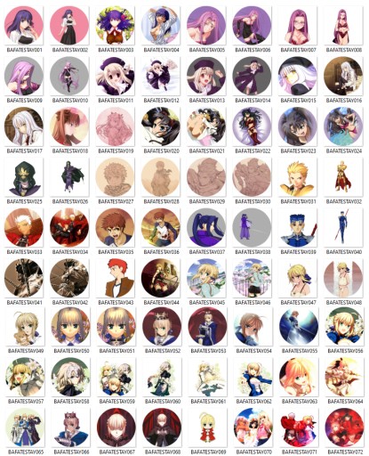 Manga Anime Fate Stay Night Pins VEĽKÝ VÝBER