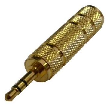 Pripojte konektor 3,5 stereo jack do zásuvky 6,3 GOLD (1553