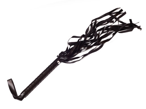 Kožený bič Čierny bič BDSM bič 50 cm Zábavný