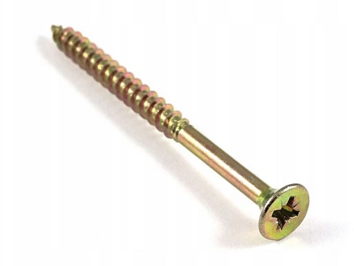 Skrutky do dreva kalené 4x40 mm 1kg POZINKOVANÉ, zlatožlté