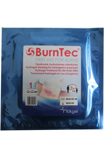 Hydrogélový záchranný obväz 12x12cm BurnTec Kikgel
