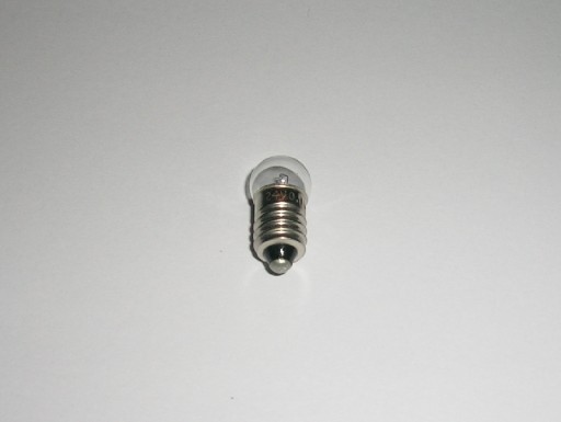 štandardná guľová žiarovka 12V 2,5W 200mA E10