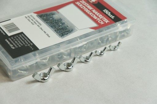 KRÍDLOVÁ MATICA Krídlové matice 150ks M4-M10 6-9,5mm