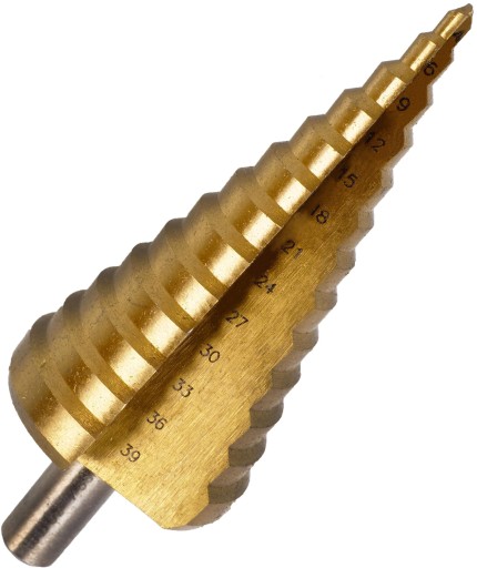 STEP KUŽELOVÁ VIACSTUPŇOVÁ VŔTAČKA NA VIANOČNÝ STROMČEK HSS 4-39mm