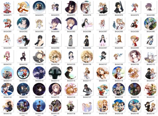 Manga Anime Sword Art Online Pins VEĽKÝ VÝBER