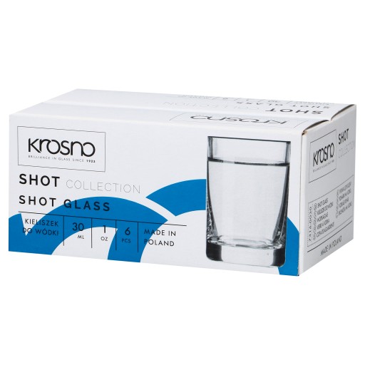 Poháre na vodku 30ml 6 kusov SHOT | LOOM
