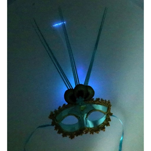 ŽIARENÁ LED MASKA OČNÉ MASKY KARNEVALOVÁ PÁRTY V3