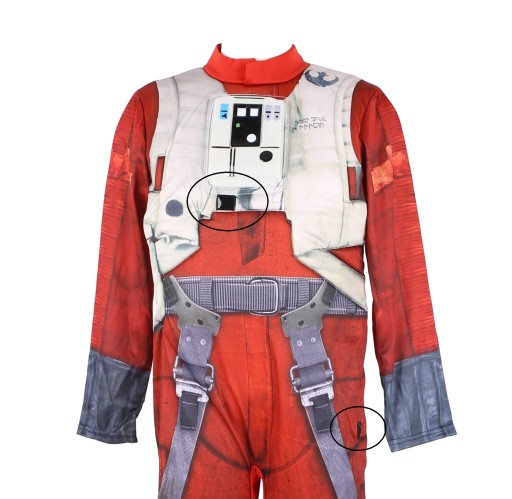 X-WING POE RUBIES KOSTÝM STAR WARS 7-8L XW1/24