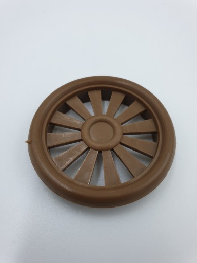 Plastový nábytkový prieduch fi/40mm hnedý, 4 ks