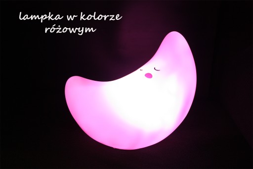 MESIAČNÁ NOČNÁ LAMPA 3 FARBY 13CM E0755 EMAJ