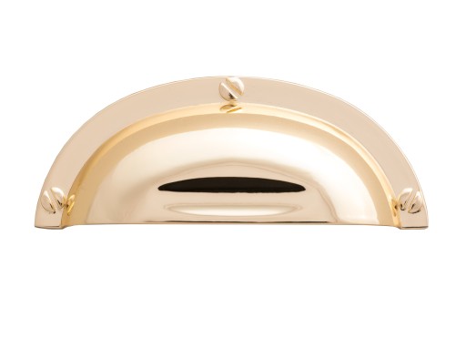 NÁBYTKOVÁ KĽÚČKA SHELL SHELL ZLATÝ LESK 64mm