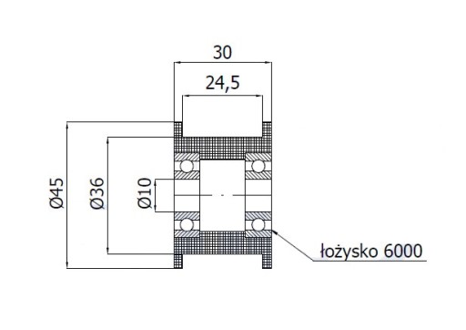 VALCE NA PÁS, KÁBLOVÉ, PROFILOVÉ VALCE, priemer 45 mm
