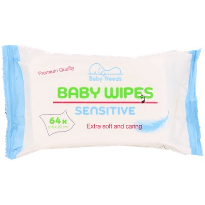 Baby Needs Vlhčené detské obrúsky 64 ks