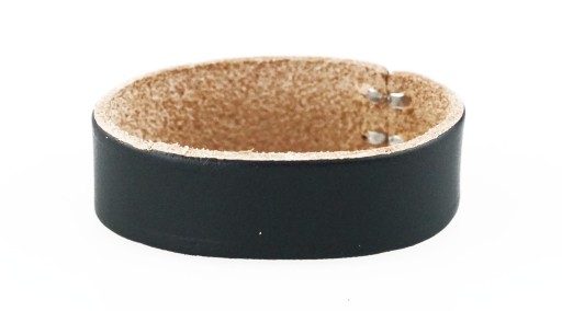 KOŽENÁ POUČKA NA OPASOK 4,5 CM, ČIERNA