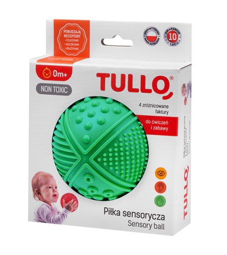 Hryzátko SENSORY ball 4 textúr HAND DEVELOPMENT