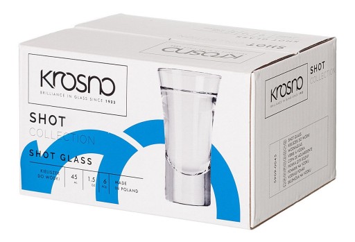 Poháre na vodku 40 ml SIMPLE 6 kusov | LOOM