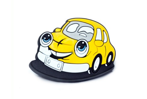 Detský silikónový nábytkový gombík 25 CAR YELLOW