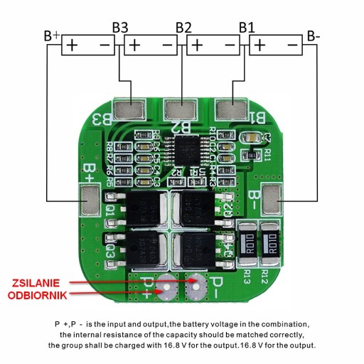 BMS 4S 20A Li Ion