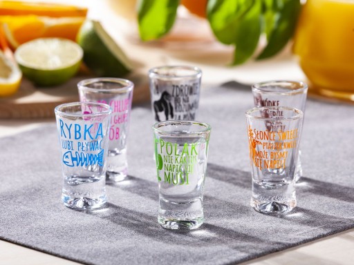 OKULIARE NA VODKU HUMOR ANIMALS 25 ml SET