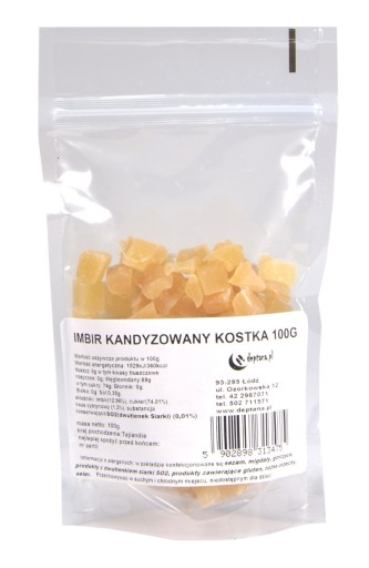 KANDIDOVANÝ ZÁZVOR 100g sušené ovocie a müsli kocka