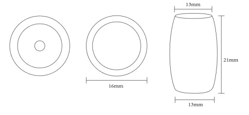 MINIMALIST ZOE Gombík na nábytok, MATNÁ ŠEDÁ