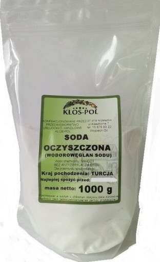 Jedlá sóda - 1 kg mlynček KŁOS-POL!!!