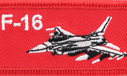 F-35 a F-16 vyšívaná kľúčenka ODSTRÁŇTE PRED LETOM