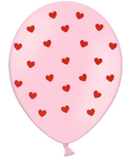Romantický balónik so srdiečkami na Valentína