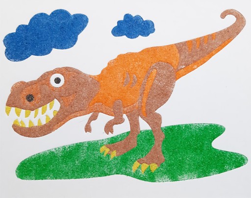 SAND OBRÁZKOV SADA 3 OBRÁZKOV DINOSAURY NIKO