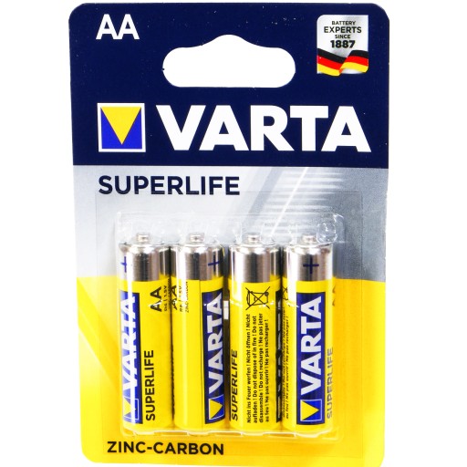 Batéria AA R6P 4 ks VARTA SUPERLIFE ZINC CARBON