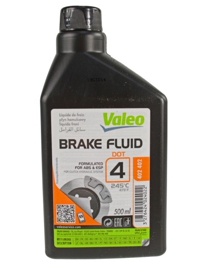 VALEO BRZDOVÁ KVAPALINA DOT 4 245 °C 500ML ABS ESP