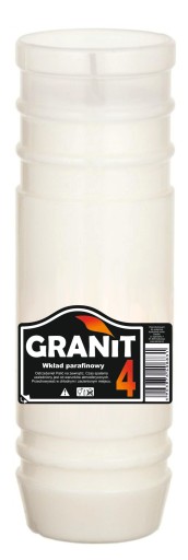 4-dňová parafínová vložka do sviečky, žula