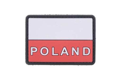 3D PATCH POLISH FLAG nápis POLAND GF CORP