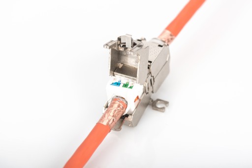 Adaptér barel konektora cat.6a RJ45 STP FTP obrazovka