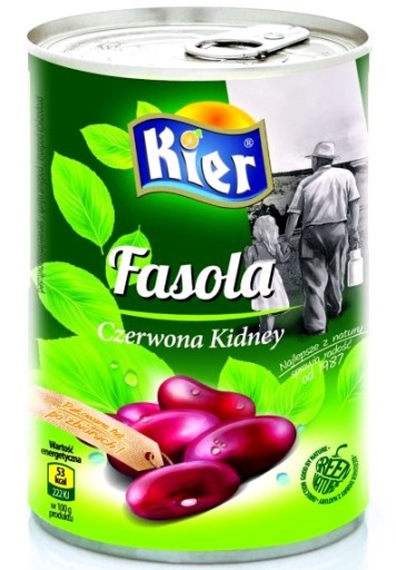 Talianske červené fazule Obličkové konzervované červené fazule 400g KIER