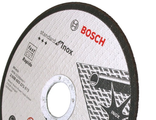 KORUNDOVÝ KOTOUČ BOSCH na rezanie kovu, ocele INOX, 125/1,0 mm