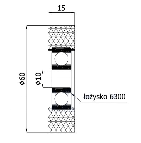 VALCE VALCE fi 60mm TLAKOVÉ VALCE šírka 15mm