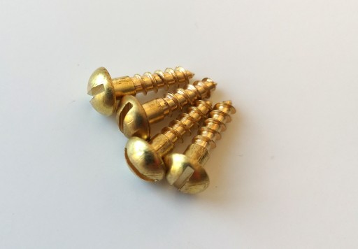 Mosadzné skrutky DIN96 4 x 16 mm 4 ks